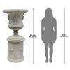 Design Toscano Goddess Flora Architectural Garden Urn Statue with Plinth NE980091